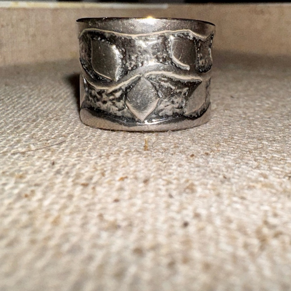 Silver Textured Ring - Picture 2 of 3